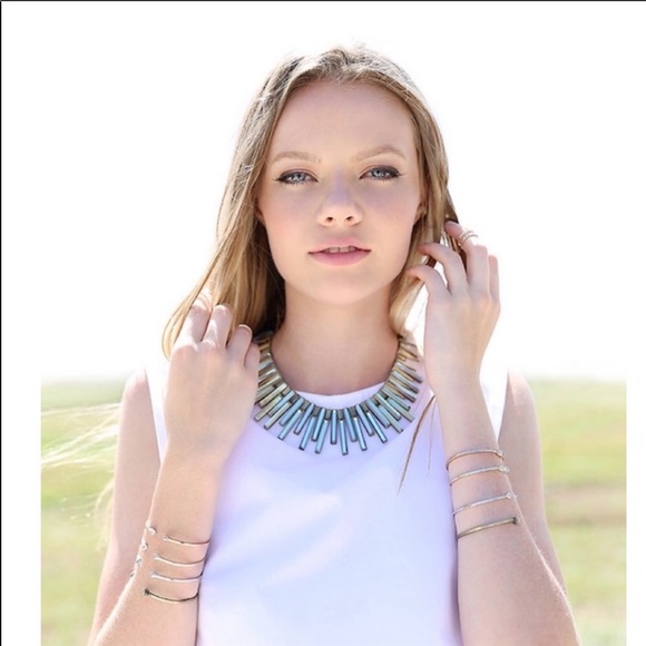 NWT Kendra Scott ‘Kaplan’ Necklace- Blue Green - Picture 2 of 5